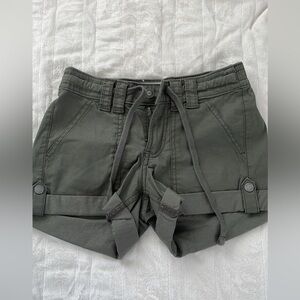 Hollister Dark Olive Women's Cargo Shorts